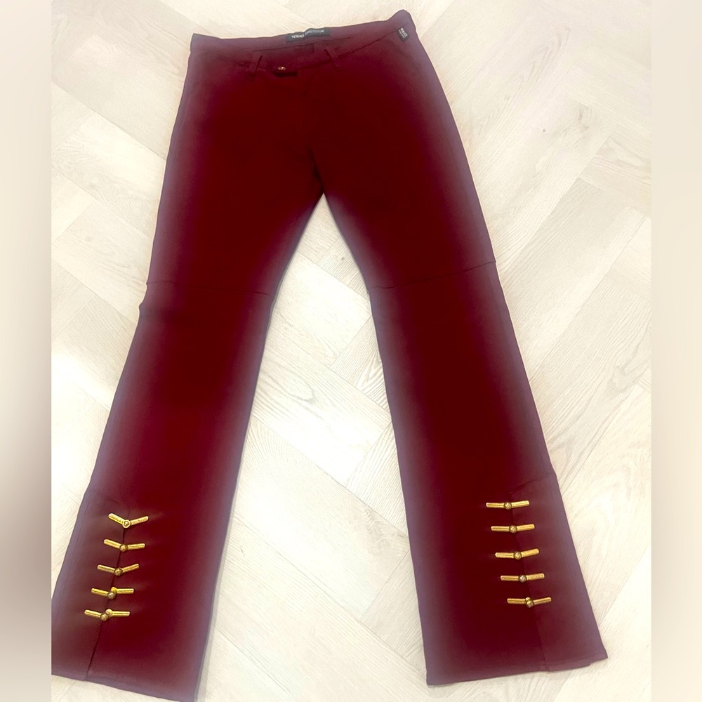 Jeans Versace jeans couture gorgeous pants in EUC size 30/44  with gold buckles
